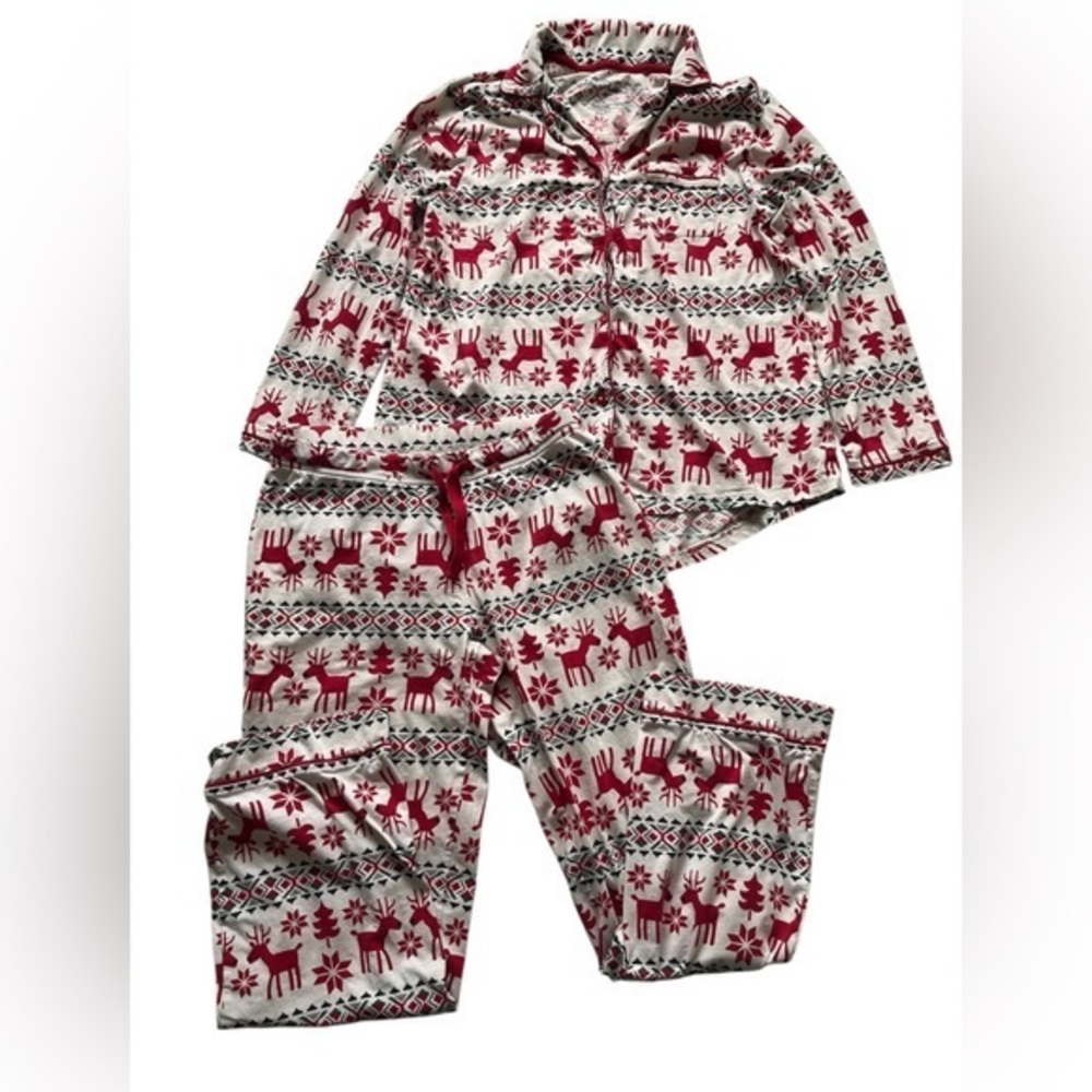 Classic Hanna Andersson Christmas Reindeer cotton Pajamas